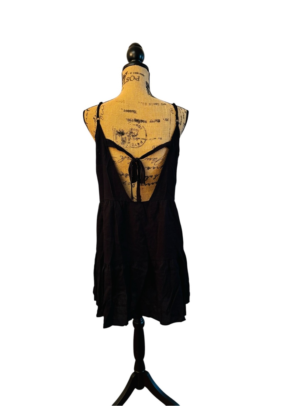 Everyday Black Spaghetti-Strap Mini Dress - Picture 5 of 5